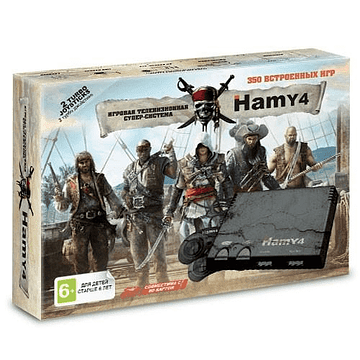 Sega - Dendy "Hamy 4" (16+8 Bit) Assassin Creed Black (350-in-1)