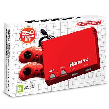 Sega - Dendy "Hamy 4" (350-in-1) Red