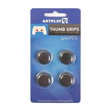 Защитные накладки Artplays Thumb Grips на стики геймпада DualShock 4 для PS4 (4 шт.,черные)